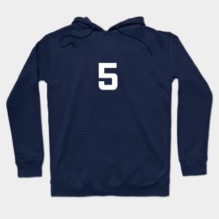 Number Five - 5 - Any Color - Team Sports Numbered Uniform Jersey - Birthday Gift Hoodie